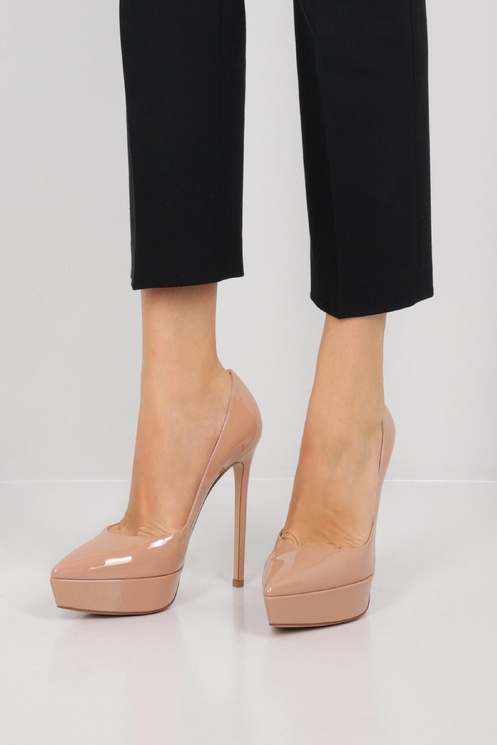 GIANVITO ROSSI décolleté platform in vernice Qualità Garantita