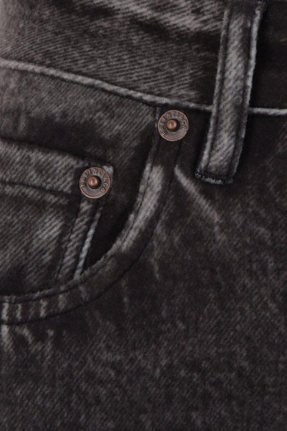 BALENCIAGA pantalone oversize in pile trompe l'œil Acquista Ora