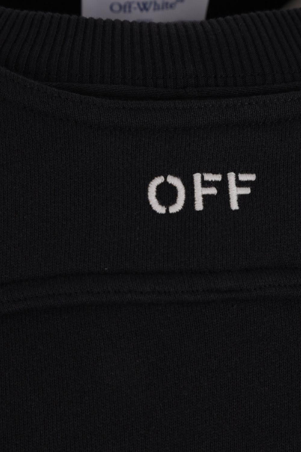 OFF WHITE felpa cropped in jersey Off inserto bolero Prezzo Ridotto