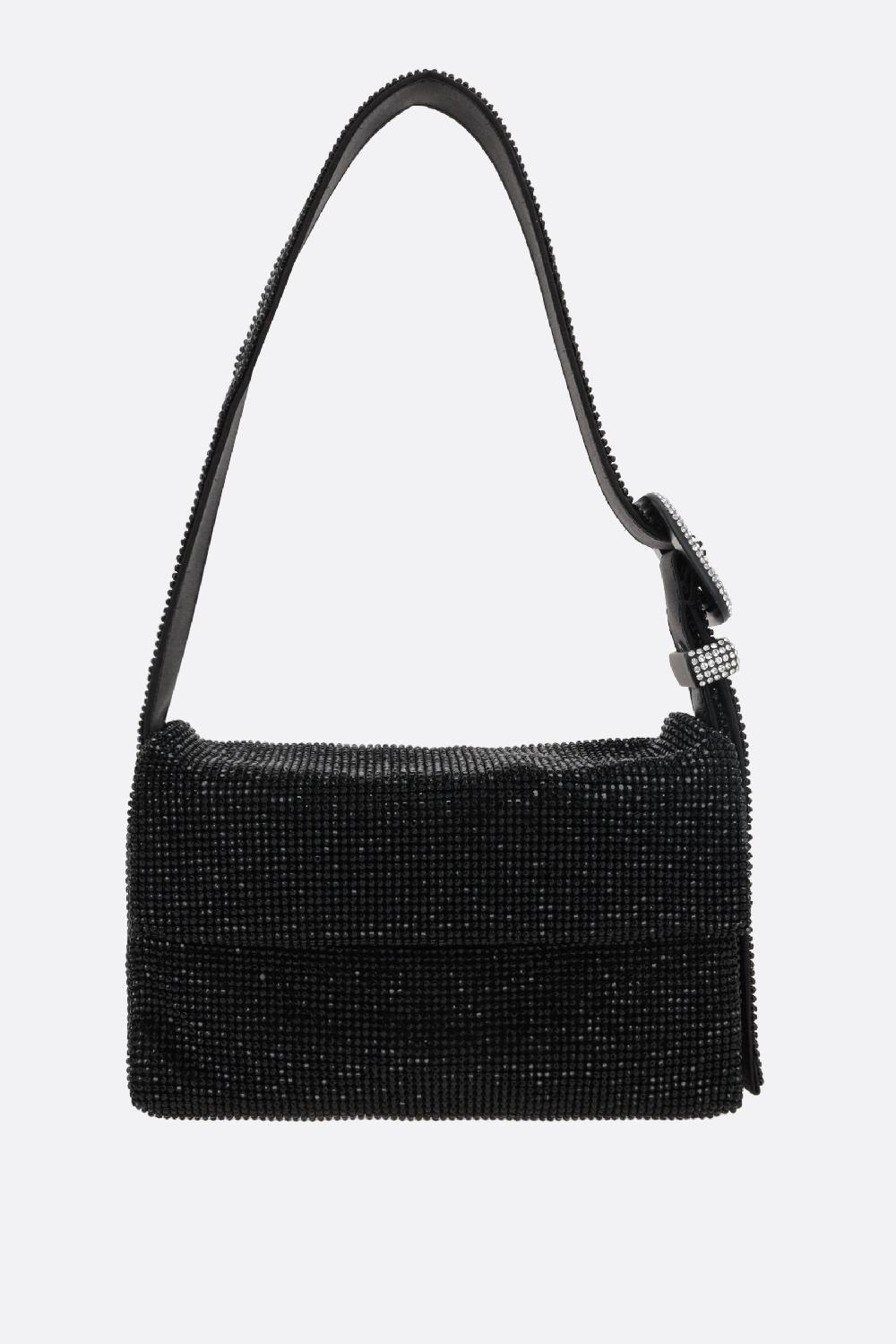BENEDETTA BRUZZICHES borsa a spalla Vitty La Mignon in maglia metallica con cristalli Sottocosto
