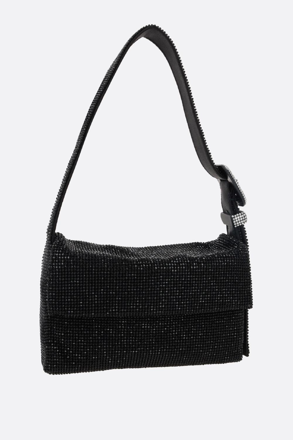 BENEDETTA BRUZZICHES borsa a spalla Vitty La Mignon in maglia metallica con cristalli Sottocosto