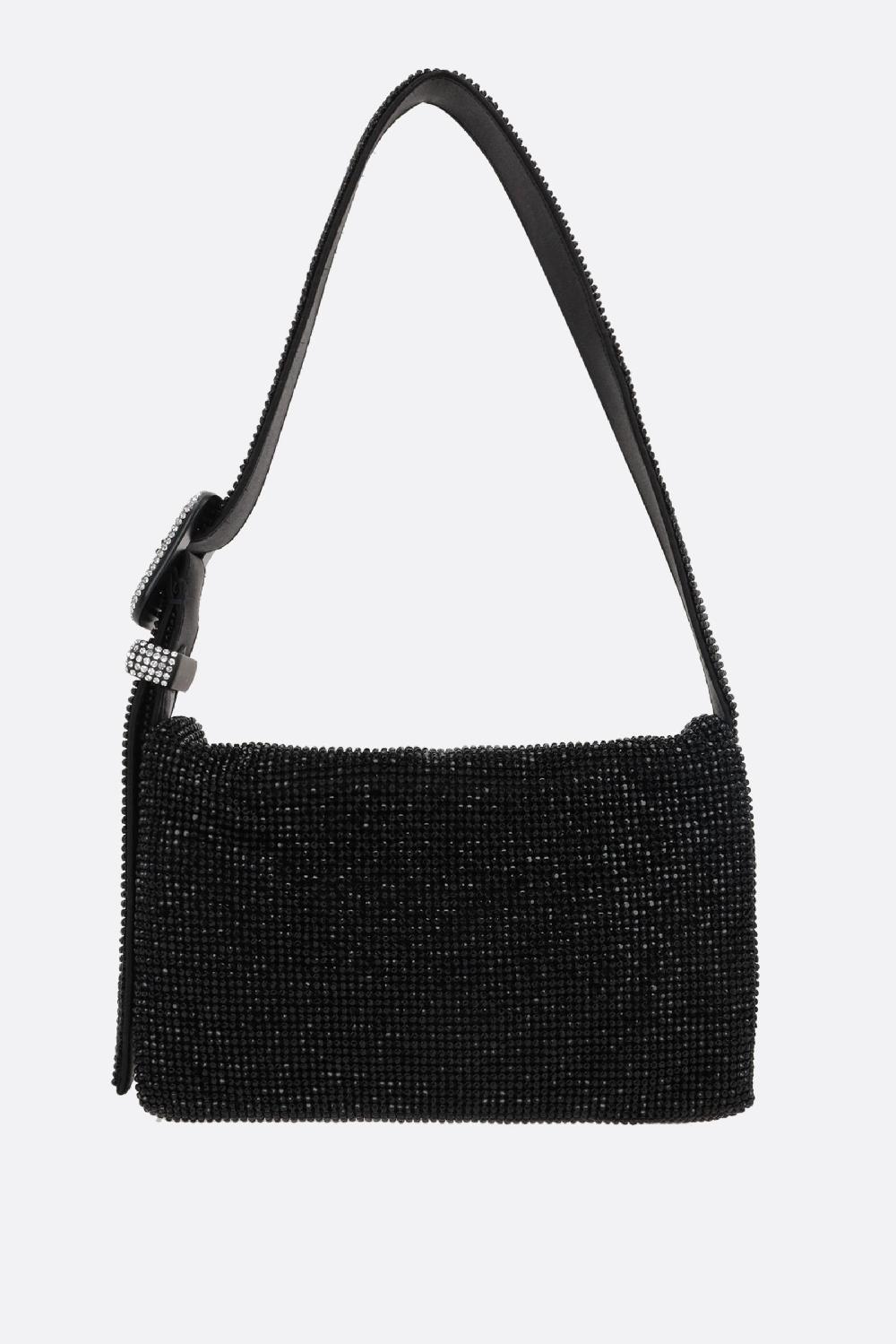 BENEDETTA BRUZZICHES borsa a spalla Vitty La Mignon in maglia metallica con cristalli Sottocosto