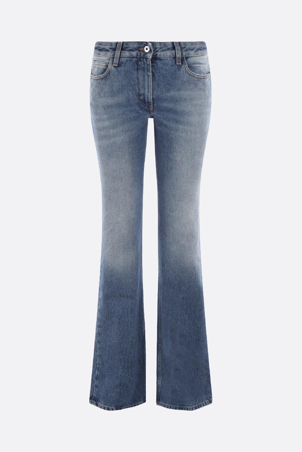 OFF WHITE jeans flare in denim Presa