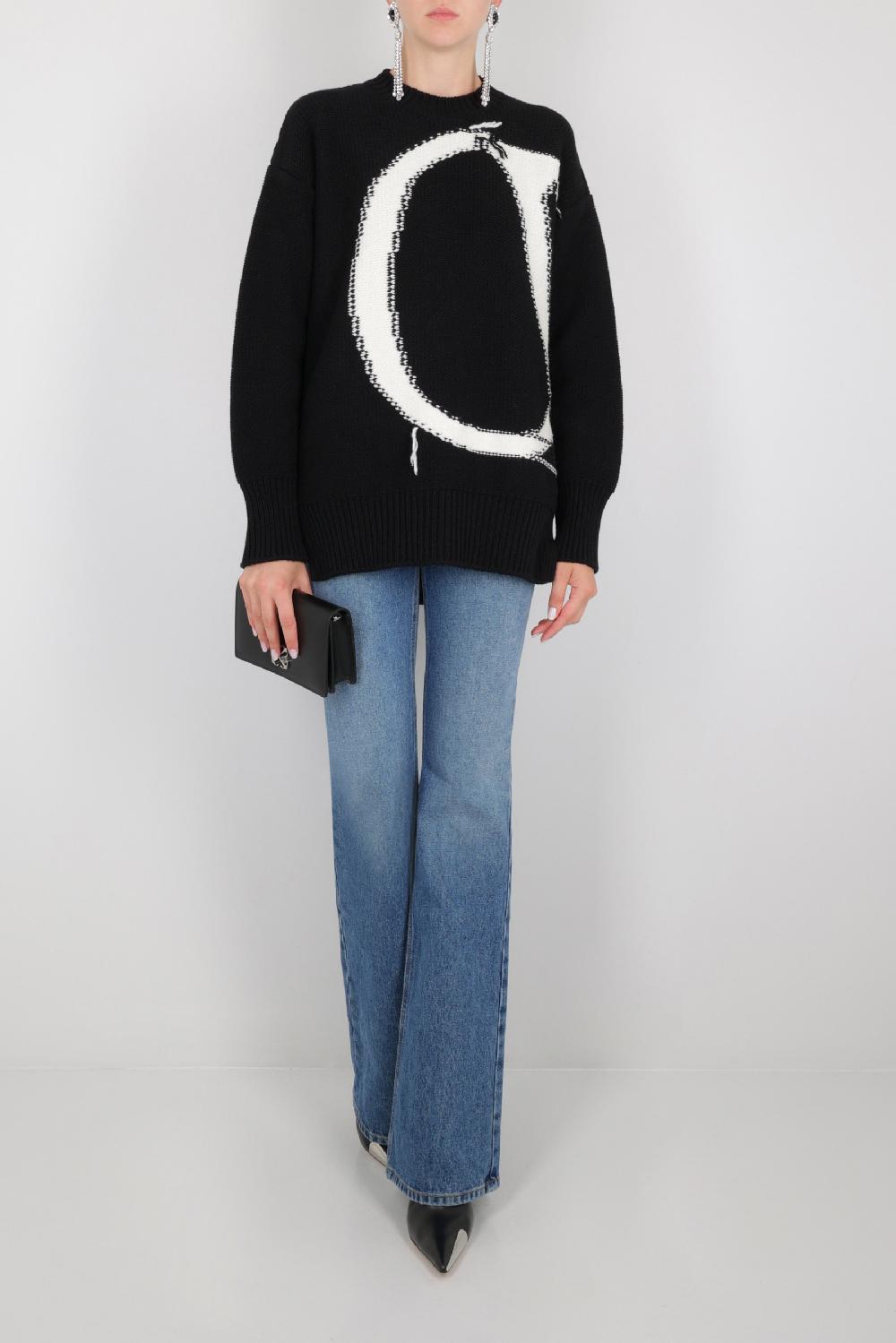 OFF WHITE jeans flare in denim Presa