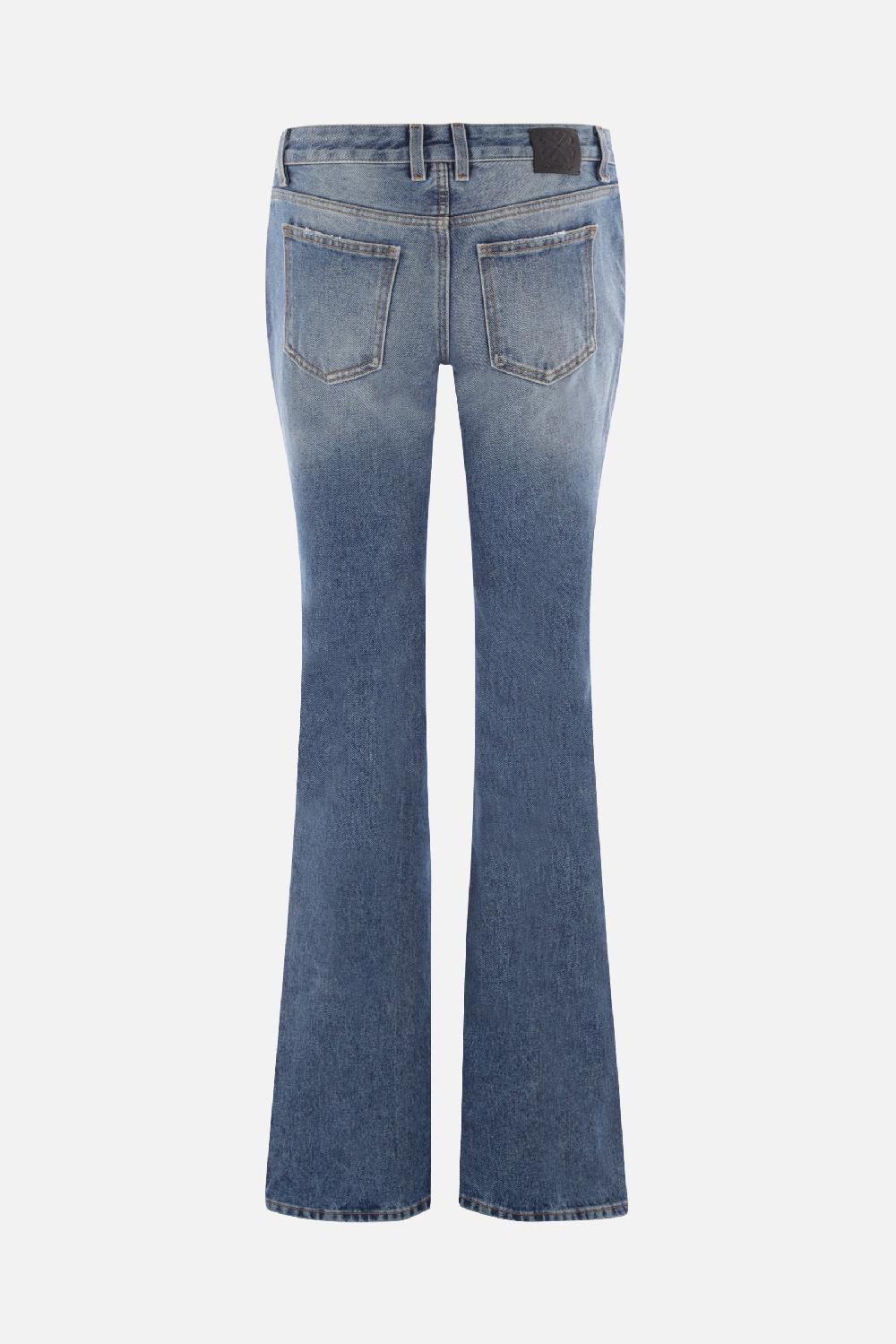 OFF WHITE jeans flare in denim Presa