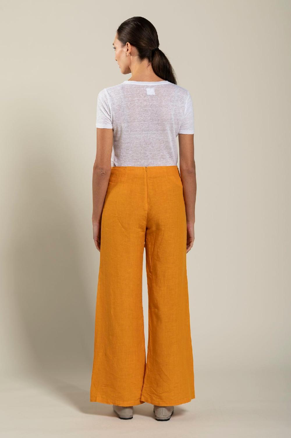 ﻿120% Lino Long Wrap Pant With Drawstring Qualità Garantita