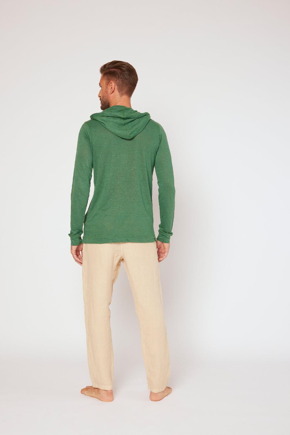 120% Lino Long Sleeve Hoodie Shopping Online