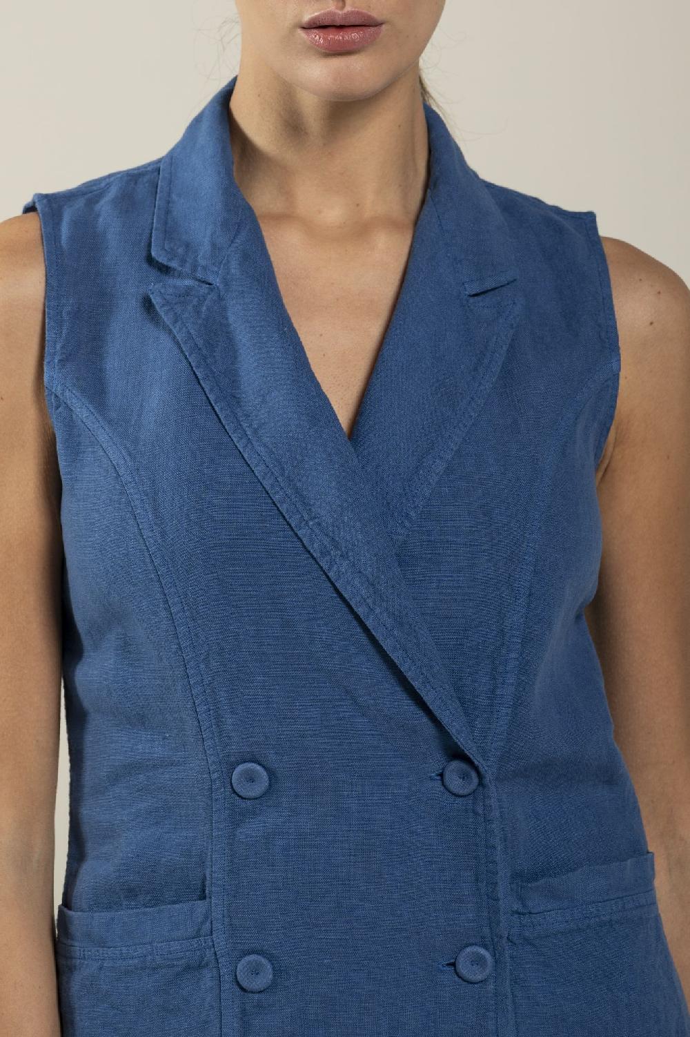 120% Lino Suit Dress Vendita Calda
