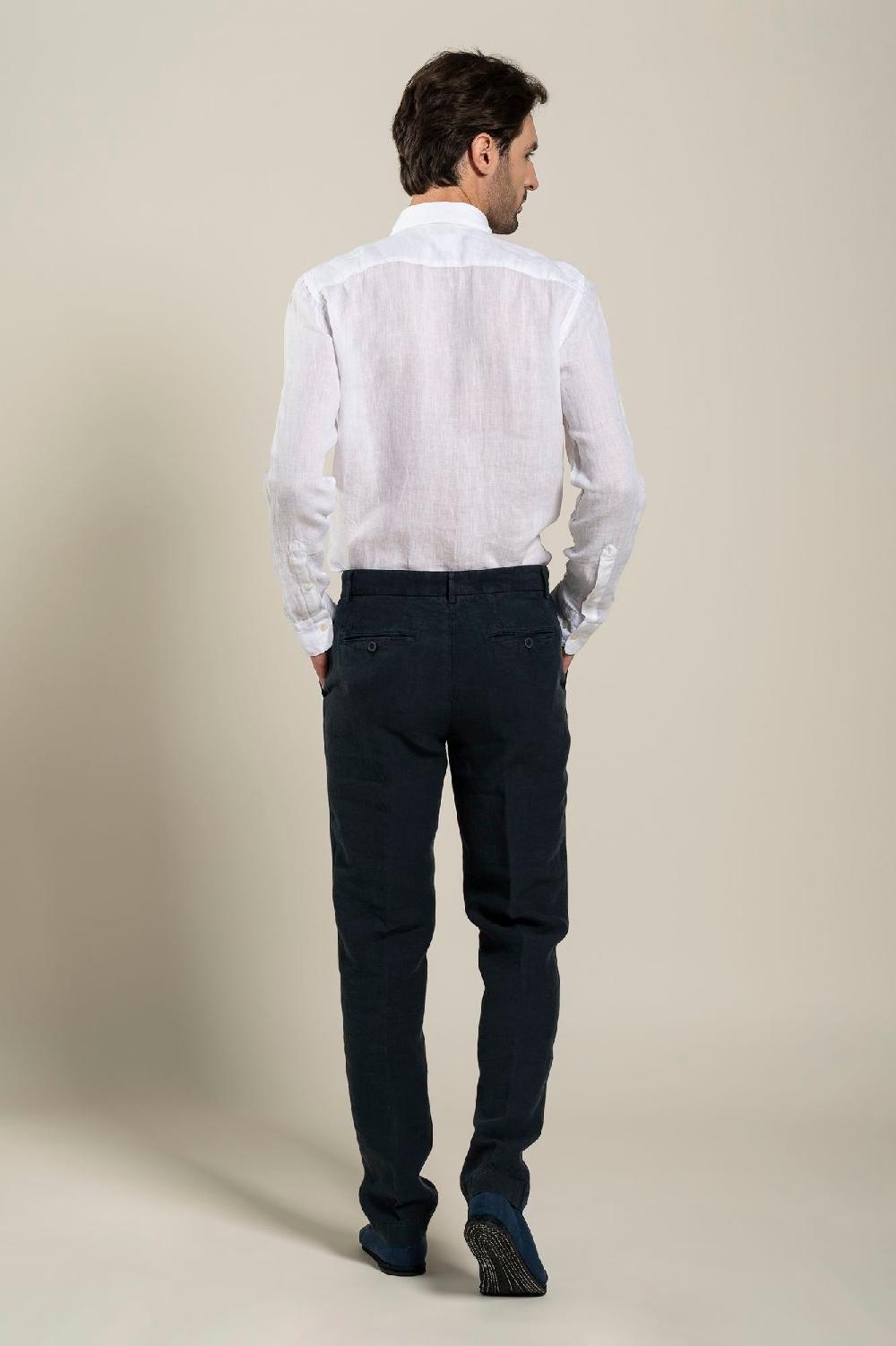 120% Lino Man Chino Pant Moda