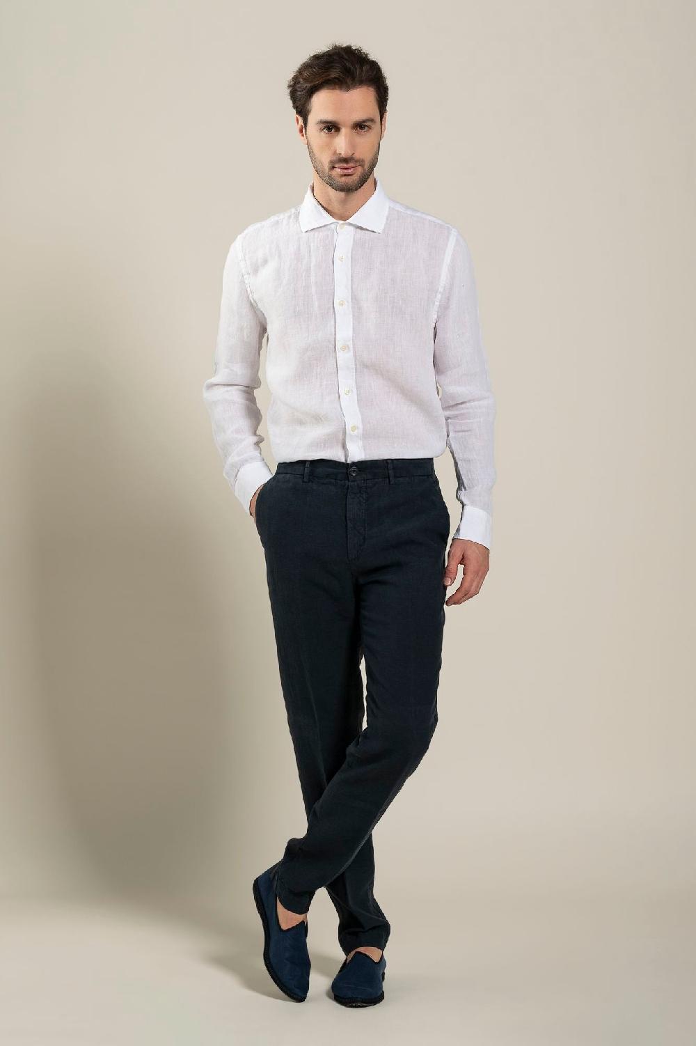 120% Lino Man Chino Pant Moda