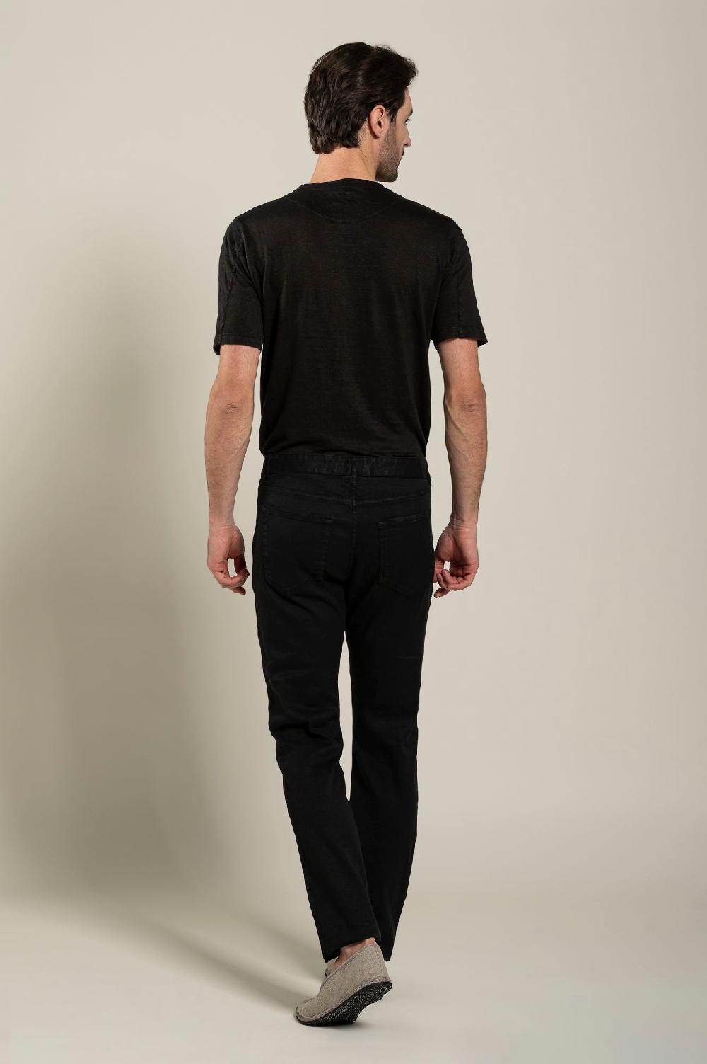 120% Lino 5 Pocket Slim Fit Pants Saldi