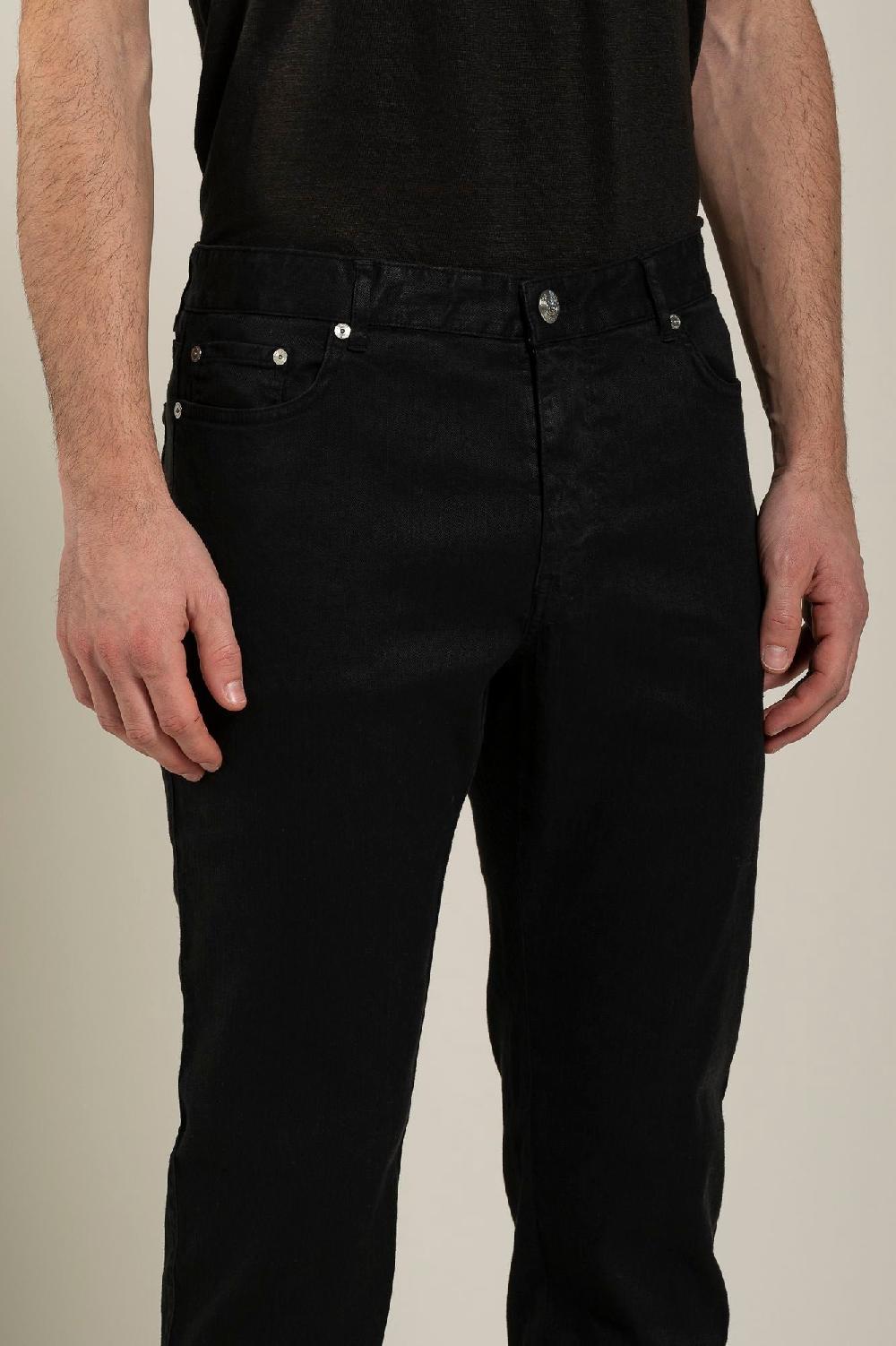 120% Lino 5 Pocket Slim Fit Pants Saldi
