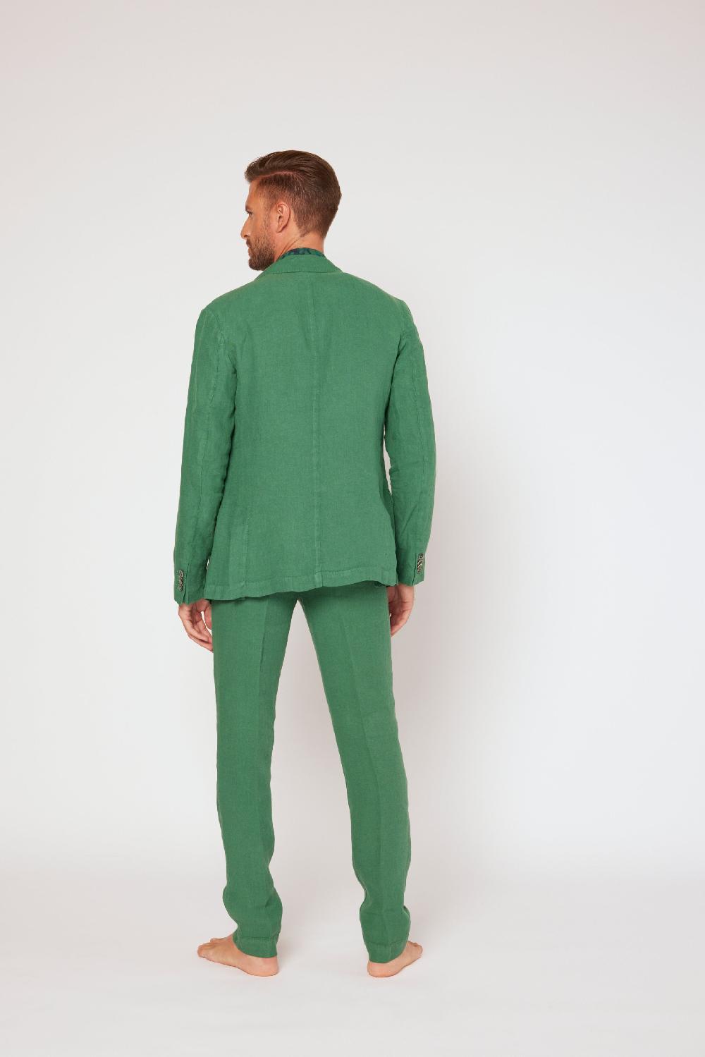120% Lino Linen Jacket Qualità