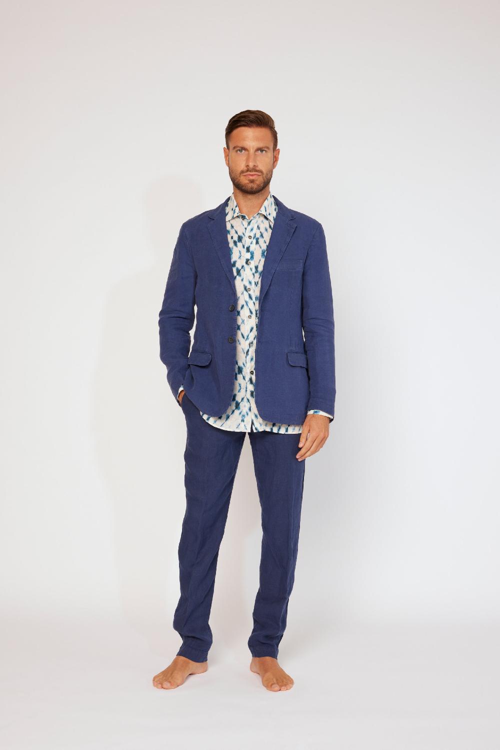 120% Lino Linen Jacket Qualità