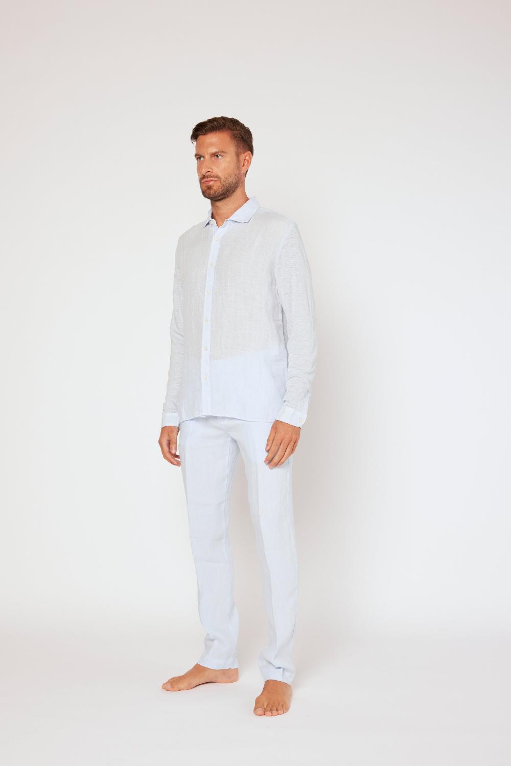 120% Lino Long Sleeve Shirt Vendita