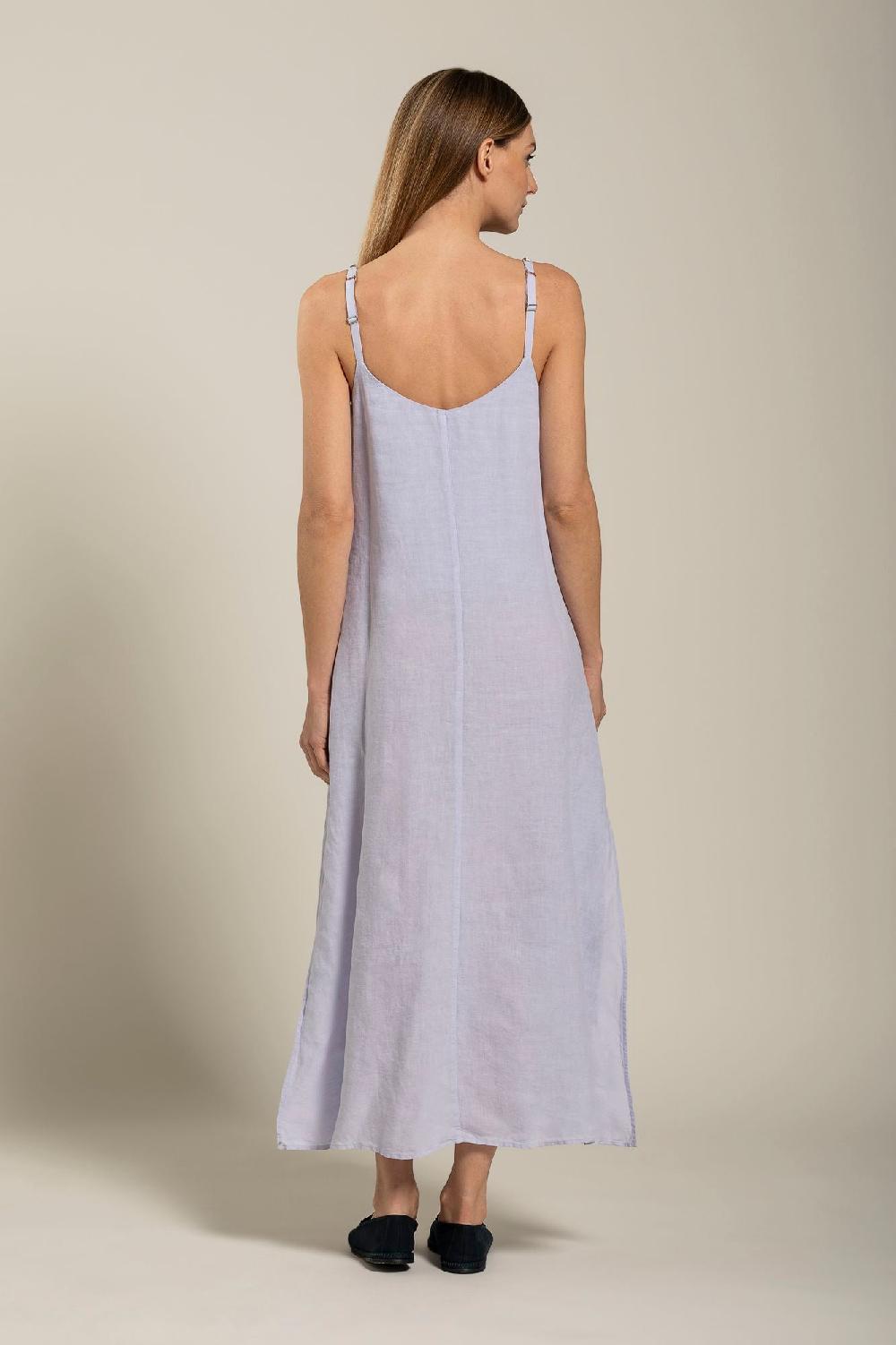 120% Lino Dress with Strap Embelishment Promozione Limitata