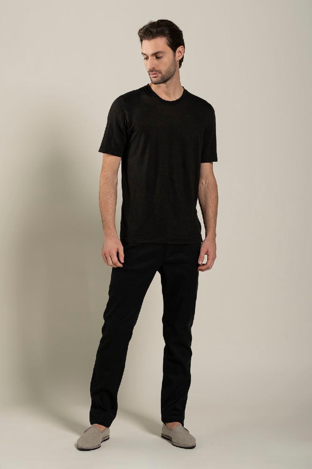 120% Lino Short Sleeve Man T-Shirt Saldi