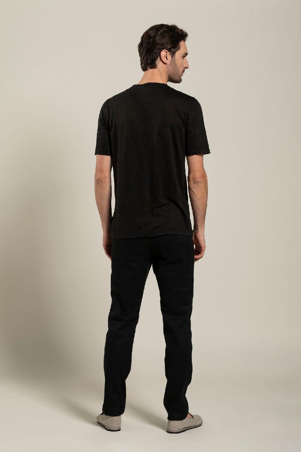 120% Lino Short Sleeve Man T-Shirt Saldi