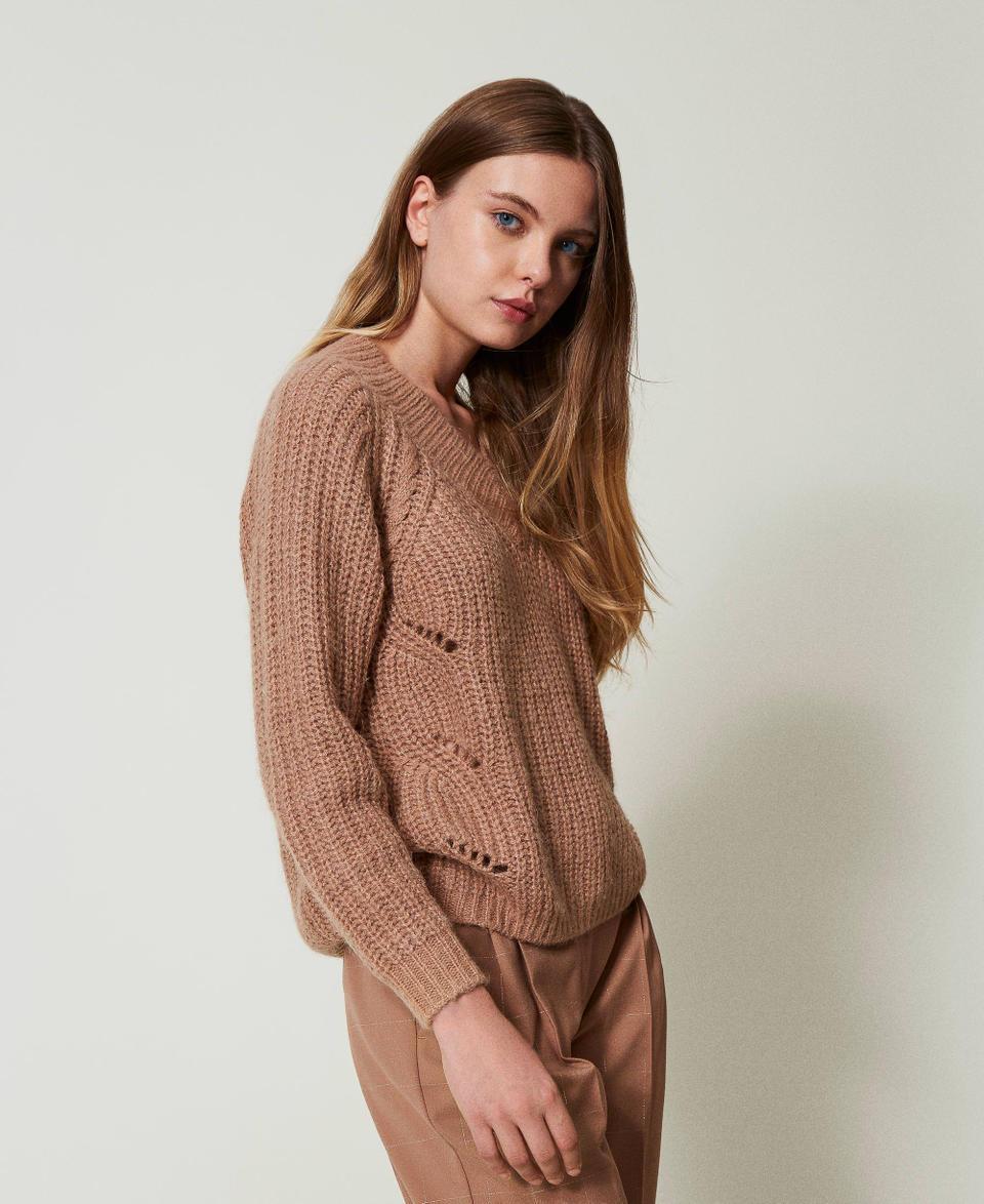 Twin Set Maglia a coste con trecce I Più Venduti