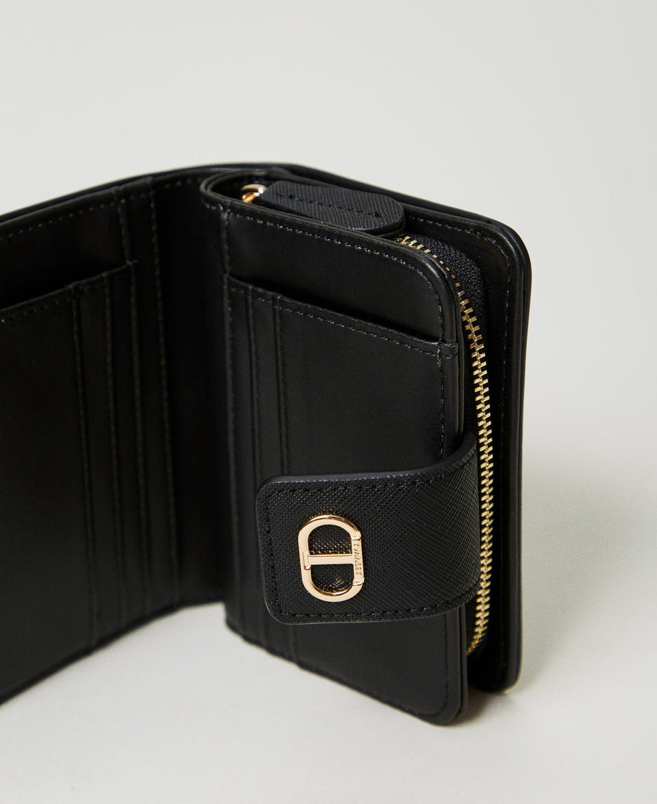 Twin Set Portafoglio con zip e bottone Oval T I Più Venduti