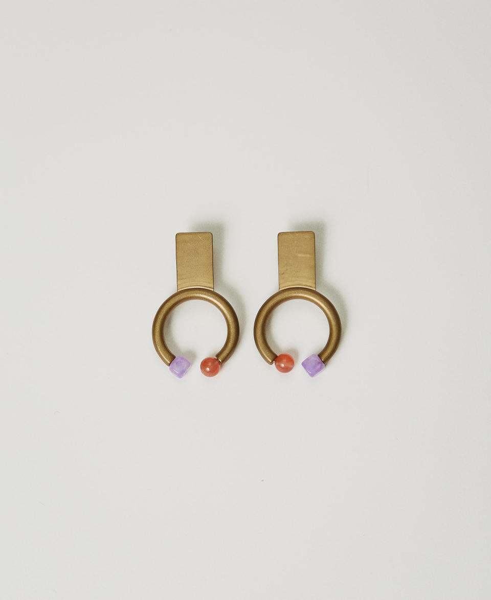 Twin Set Orecchino con cerchio e pietre Italy