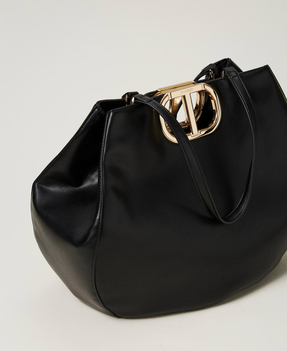 Twin Set Borsa shopper 'Lila' con manico Oval T 2025