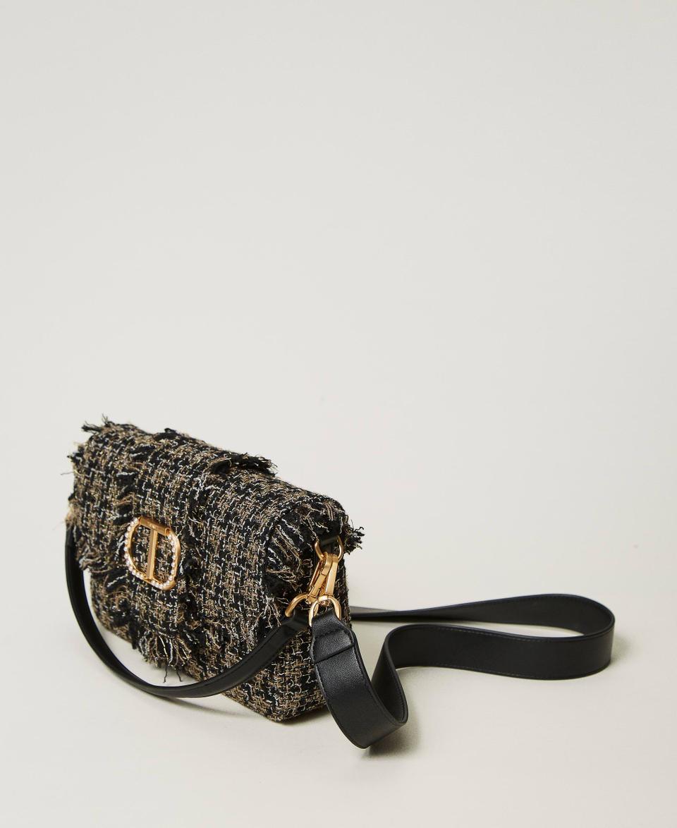 Twin Set Borsa a tracolla 'Amie' media in tweed Nuovo