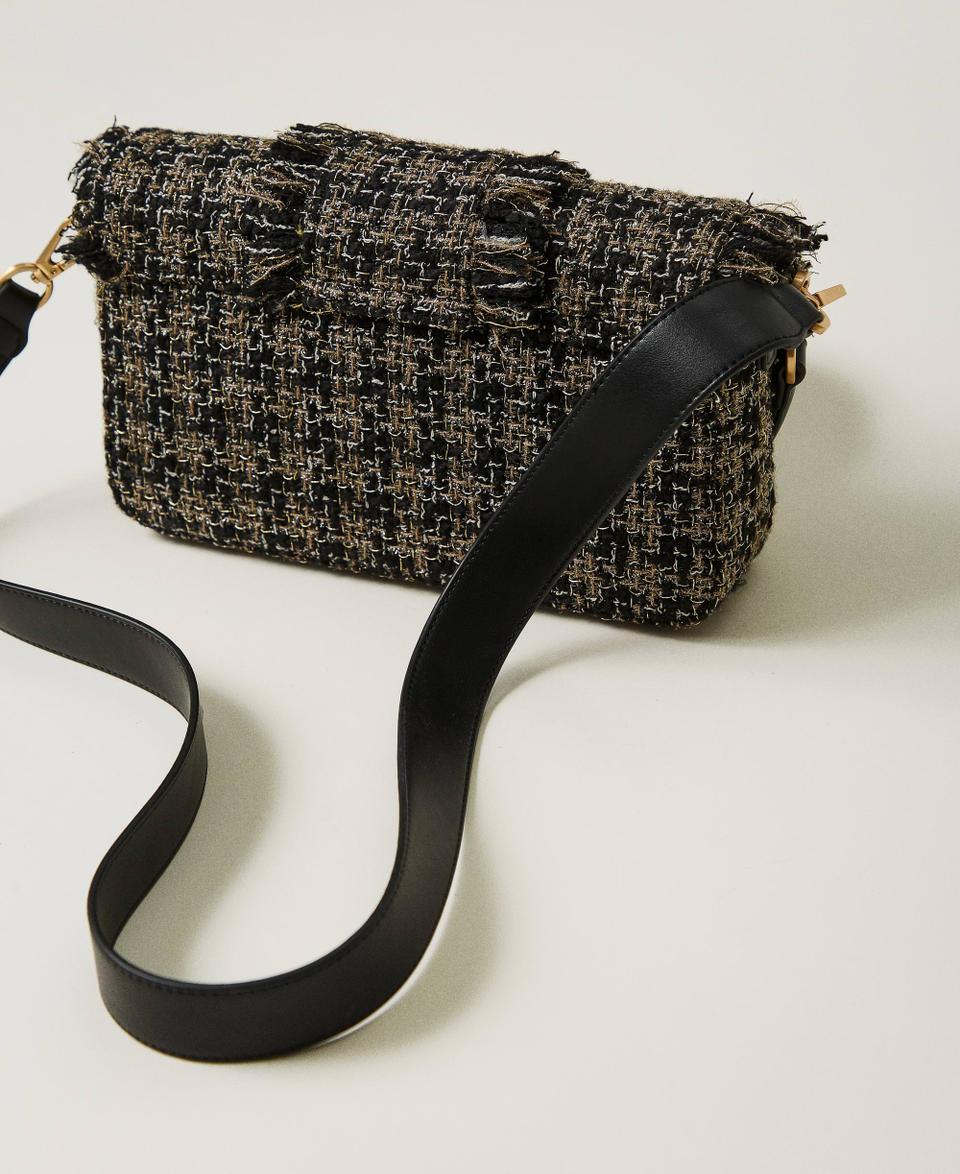 Twin Set Borsa a tracolla 'Amie' media in tweed Nuovo