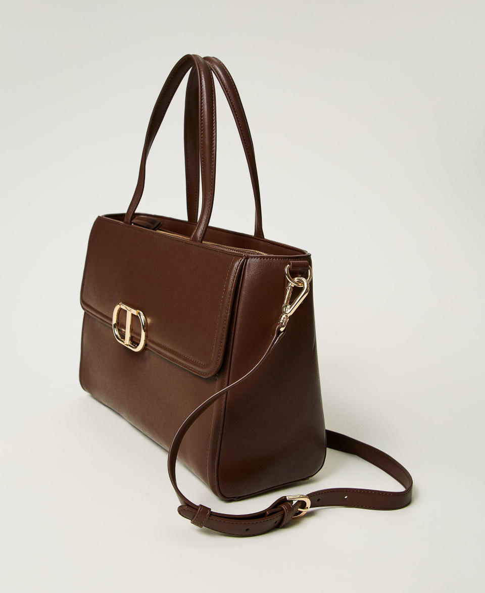 Twin Set Borsa shopper ‘Brera’ con apertura Oval T Nuovo