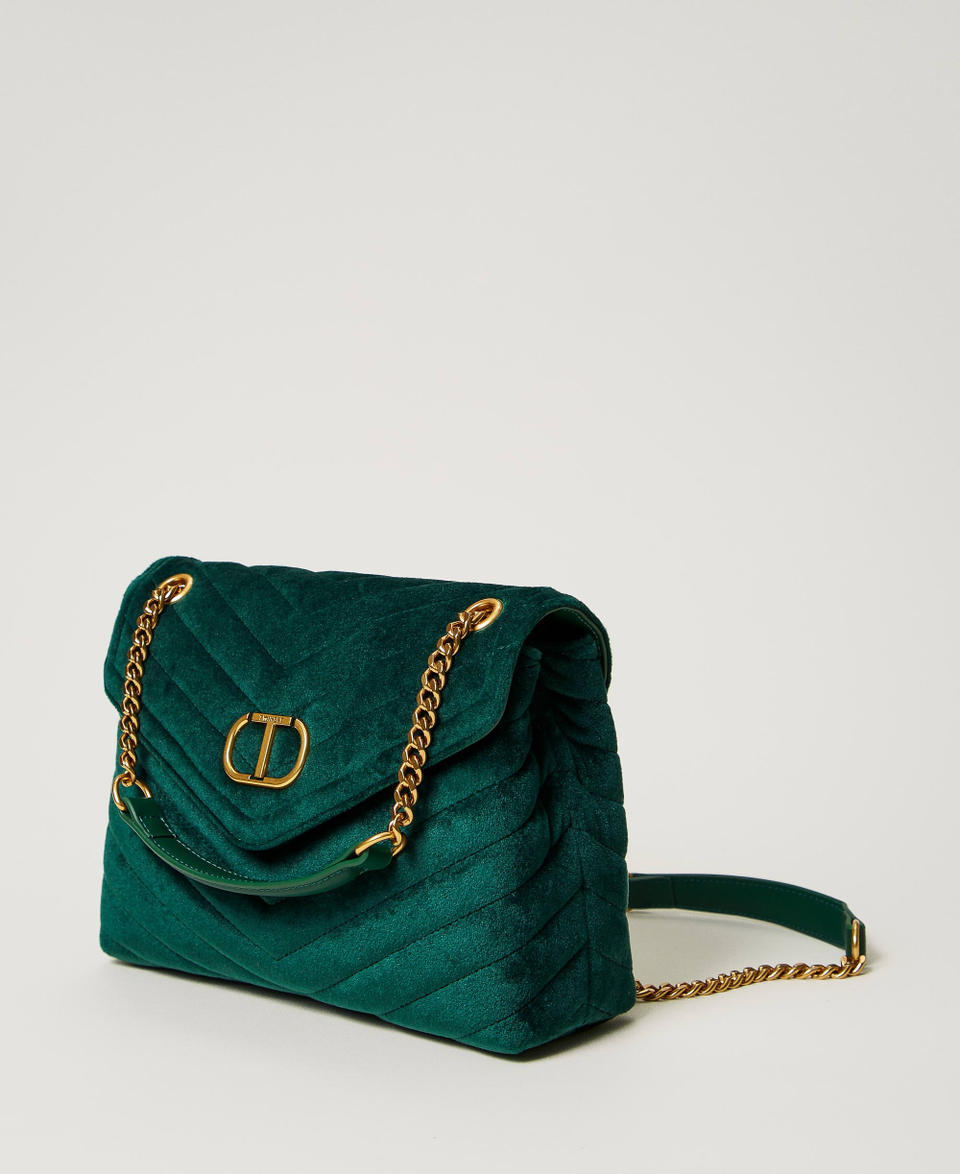 Twin Set Borsa a tracolla 'Dreamy' media in velluto Promozione Limitata