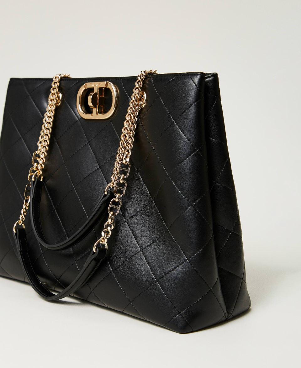 Twin Set Borsa shopper con chiusura Oval T Shopping Online