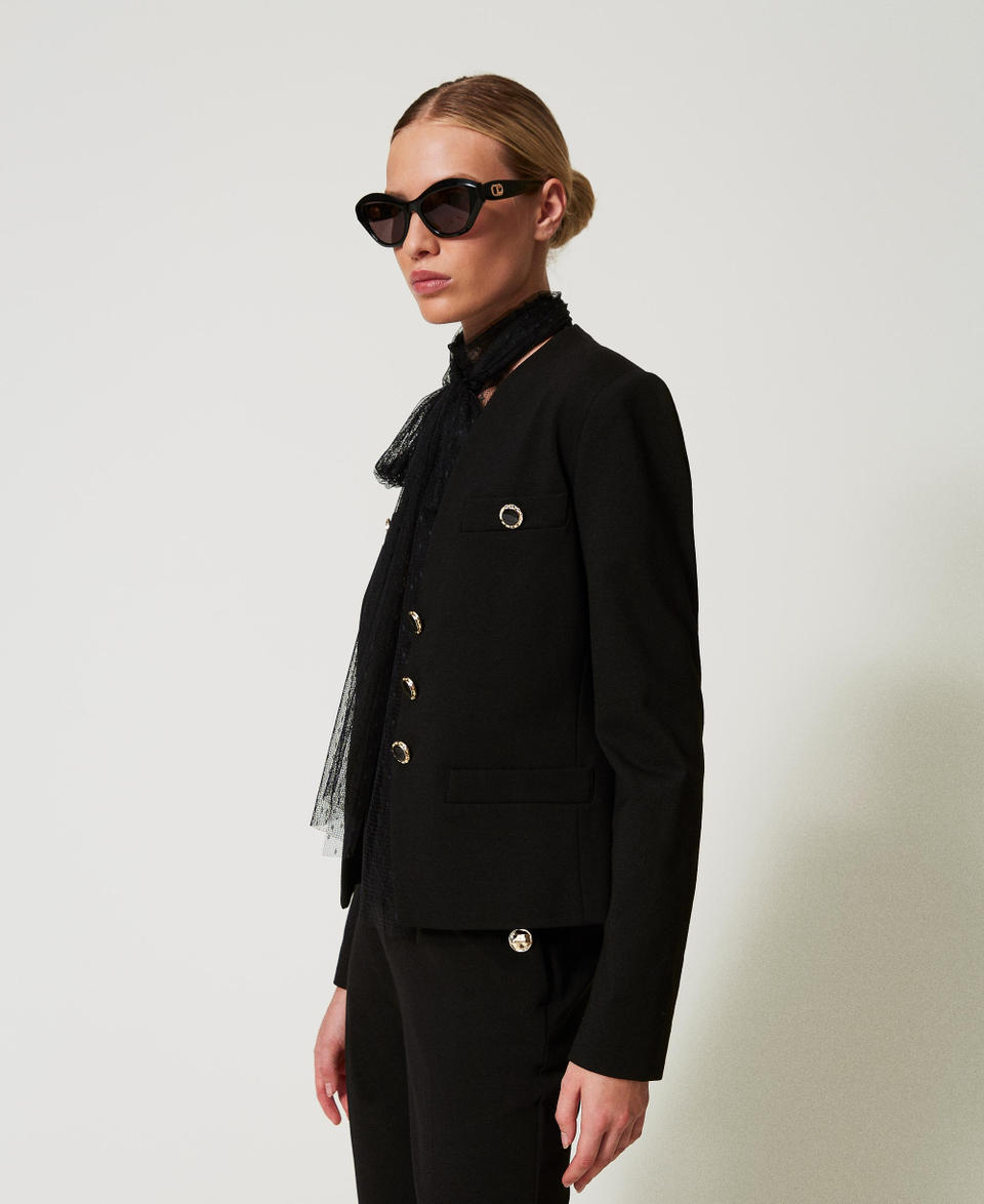 Twin Set Giacca blazer con bottoni gioiello Novità