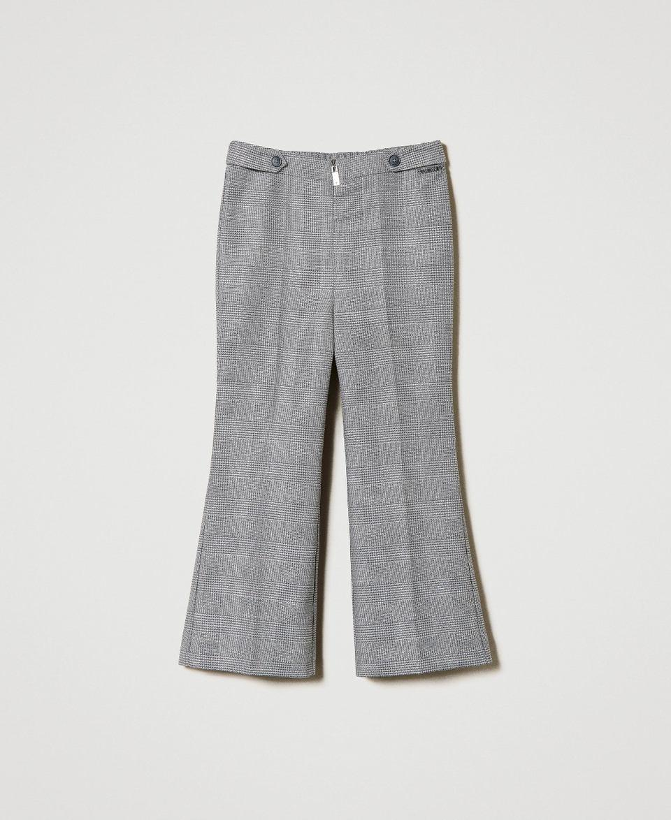 Twin Set Pantaloni flare in principe di Galles In Linea