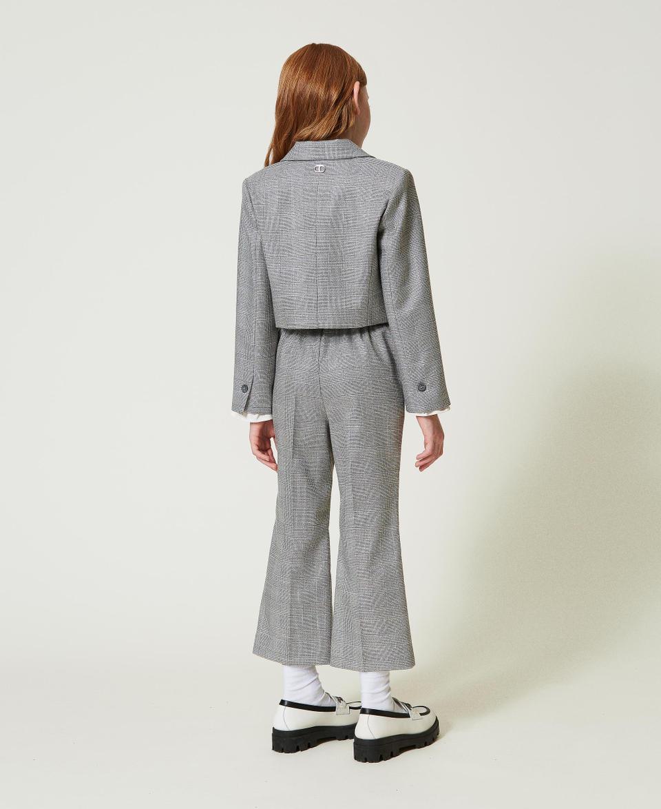Twin Set Pantaloni flare in principe di Galles In Linea