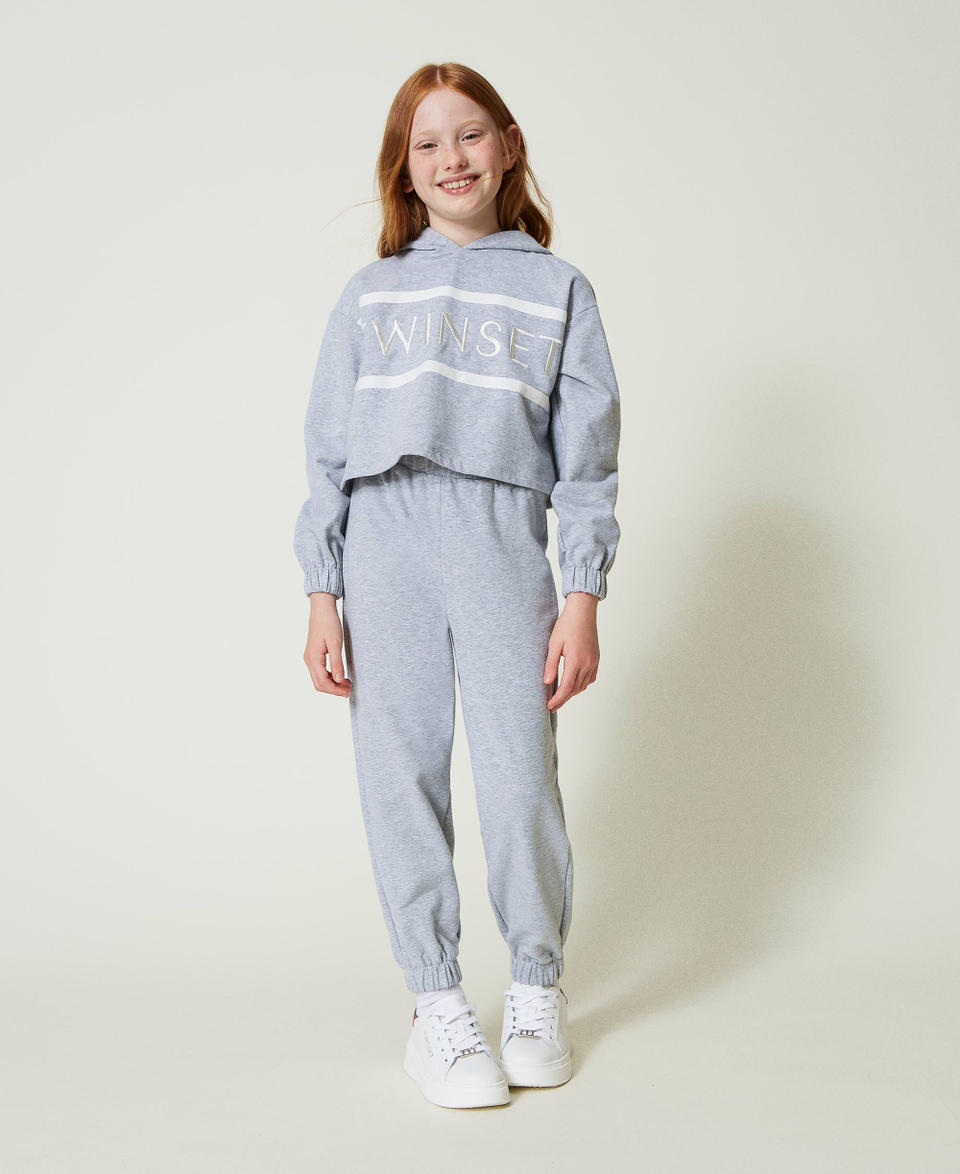 Twin Set Pantaloni joggers in felpa Prezzo di fabbrica