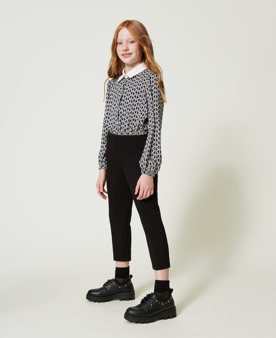Twin Set Pantaloni a sigaretta in flanella Pezzi Unici