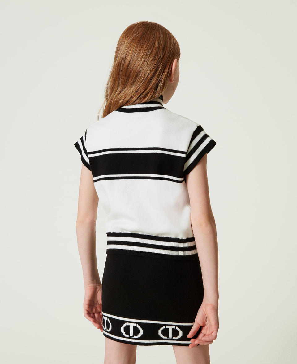 Twin Set Maglia lupetto con Oval T jacquard Soddisfazione Garantita
