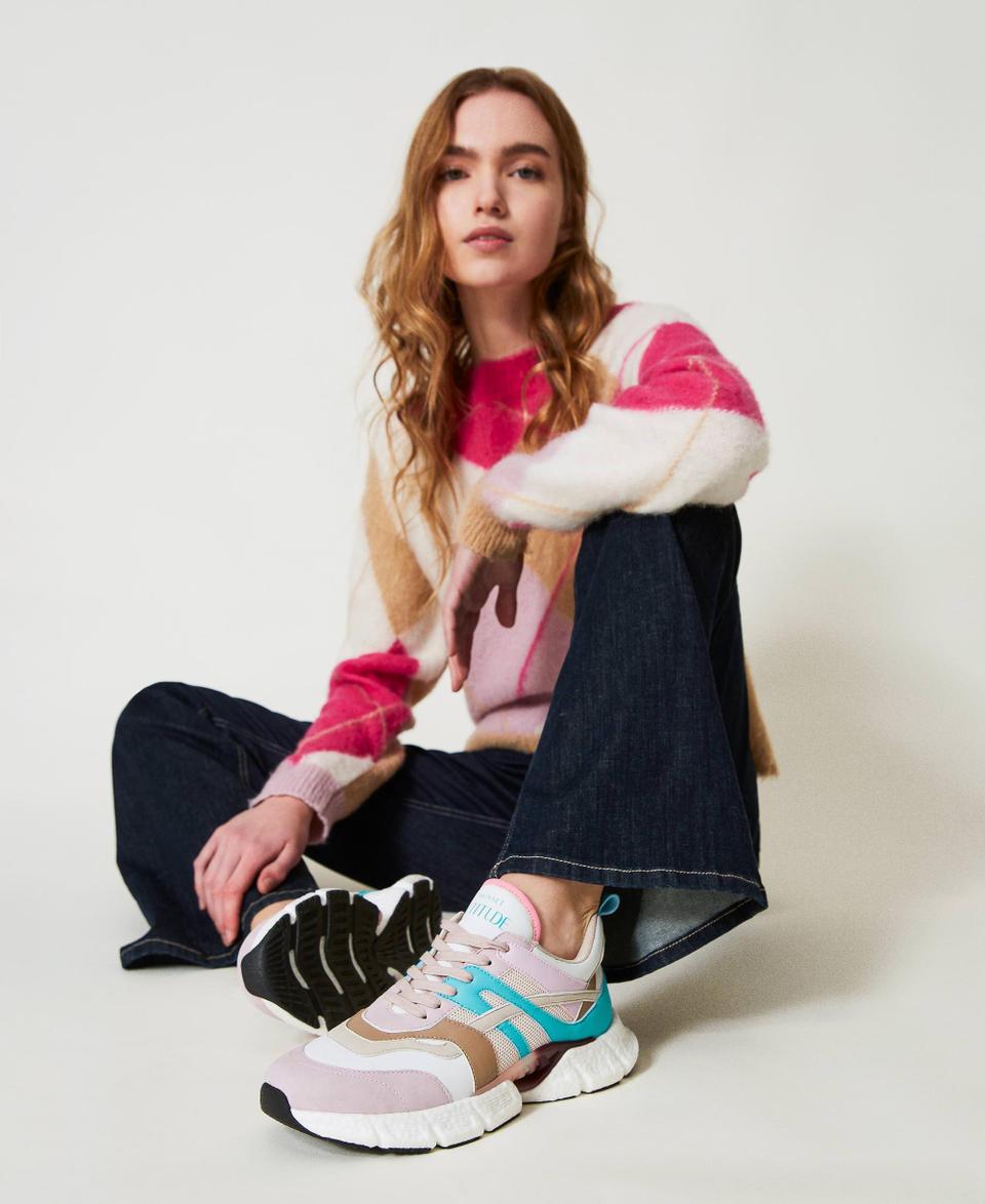 Twin Set Sneakers running color block Novità