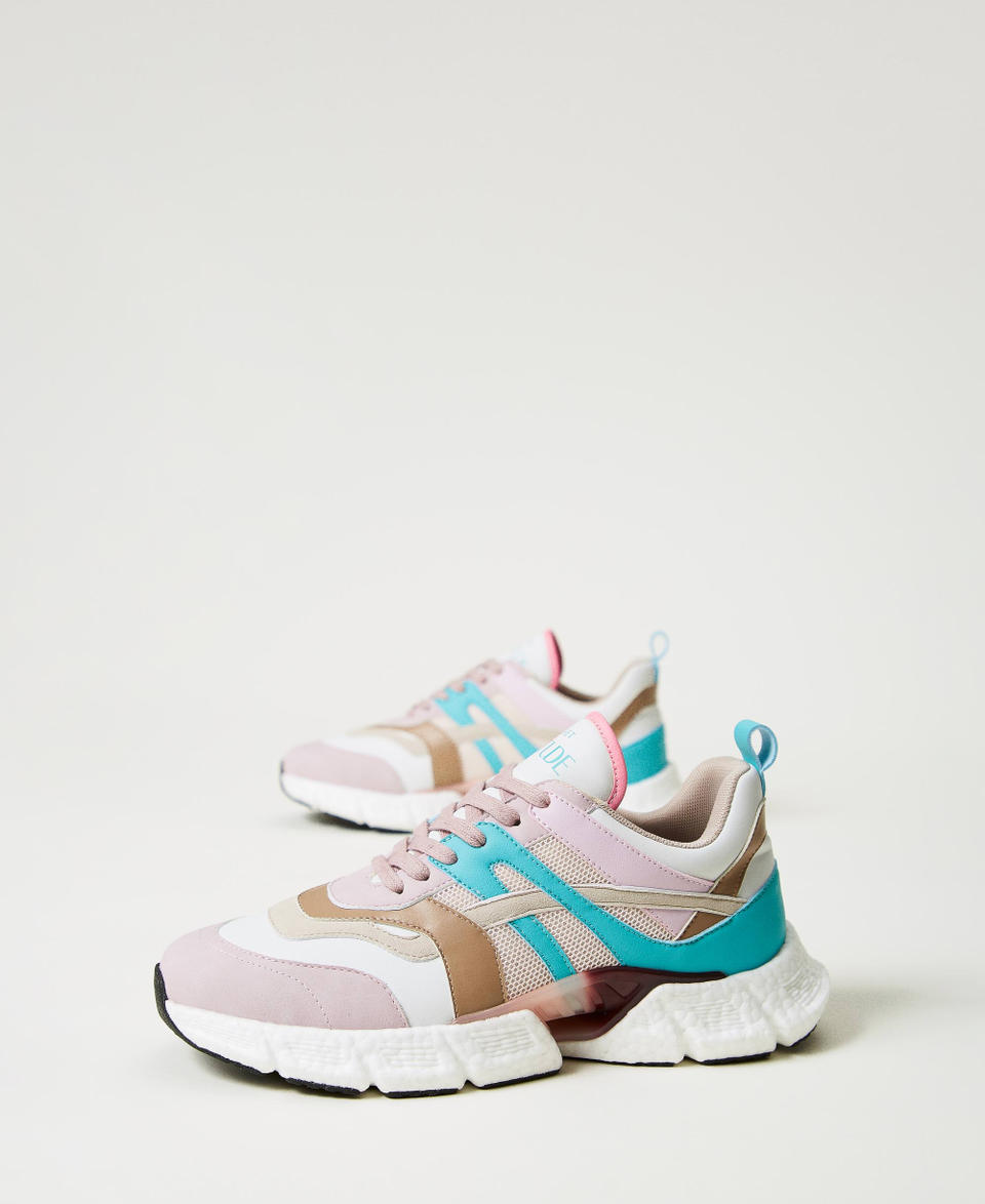 Twin Set Sneakers running color block Novità