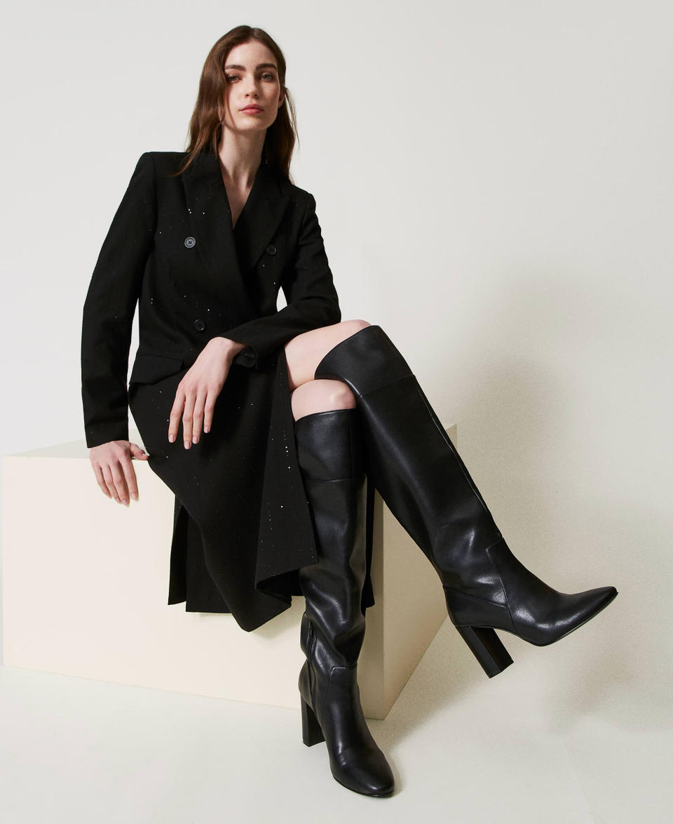 Twin Set Stivali alti over knee Sconto