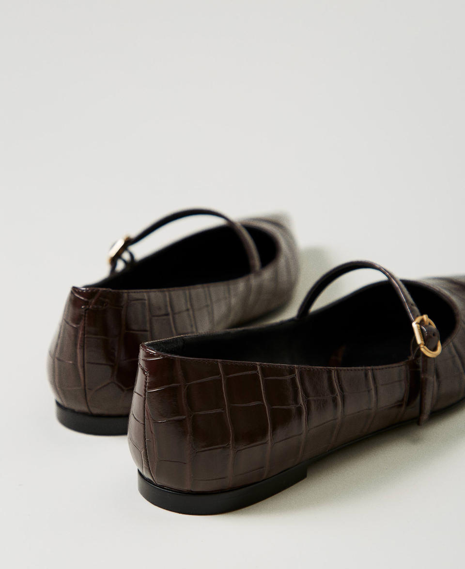 Twin Set Ballerina a stampa cocco Online