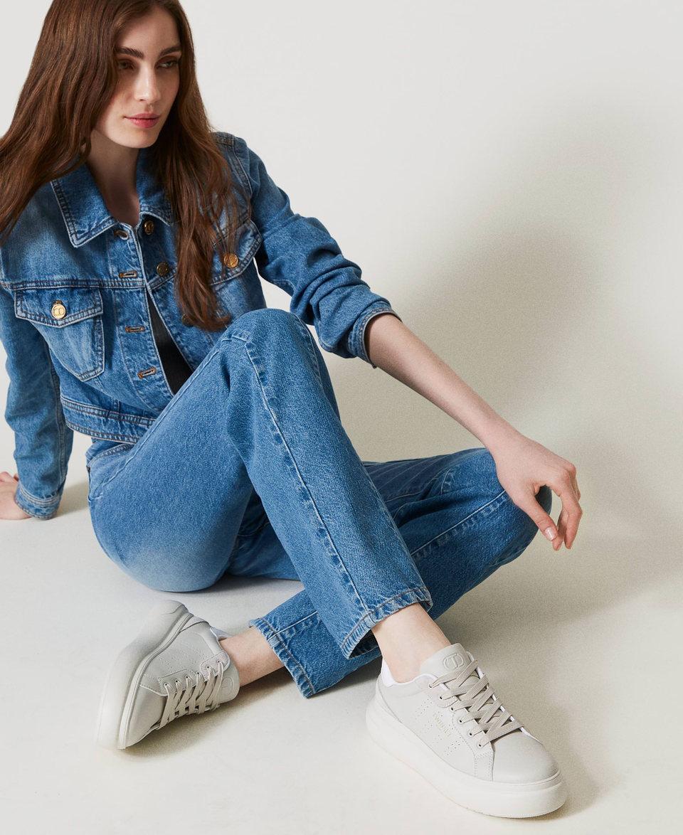 Twin Set Sneakers traforate con logo Vendita Economica