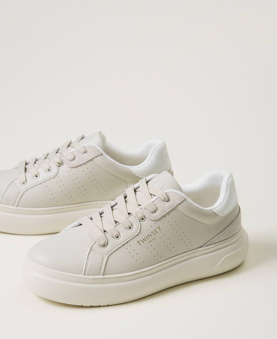 Twin Set Sneakers traforate con logo Vendita Economica