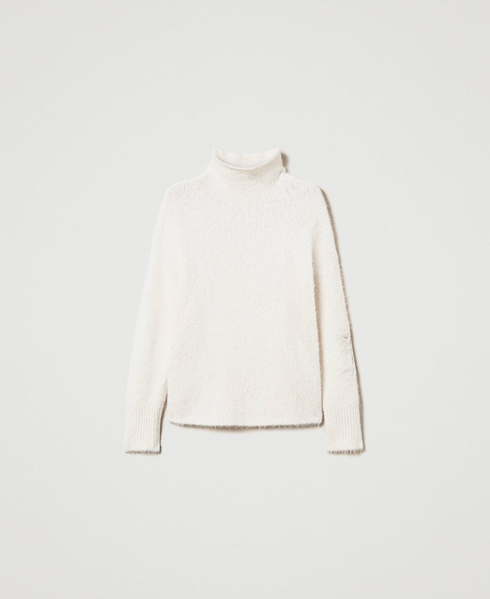 Twin Set Maglia MYFO in misto alpaca Spedizione Gratuita