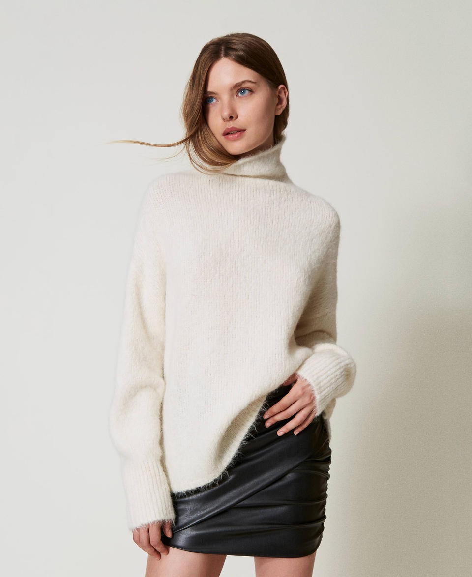 Twin Set Maglia MYFO in misto alpaca Spedizione Gratuita