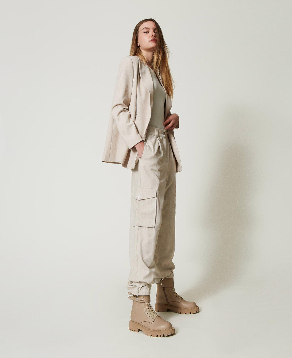 Twin Set Pantaloni cargo MYFO con ricamo Pezzi Unici