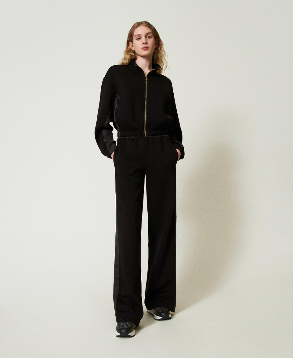 Twin Set Felpa con zip e pantaloni a palazzo Negozi Online