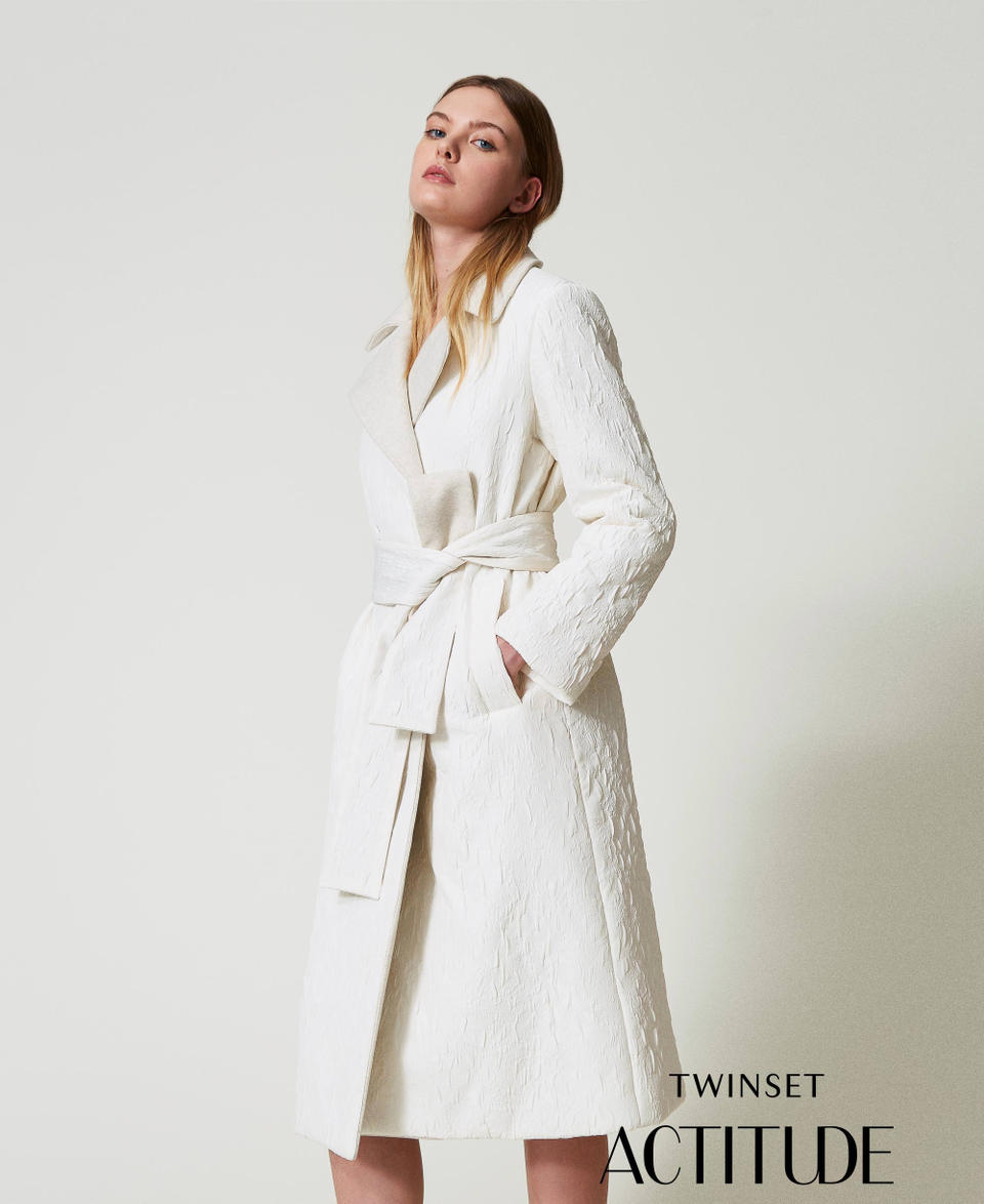 Twin Set Cappotto doppiopetto goffrato