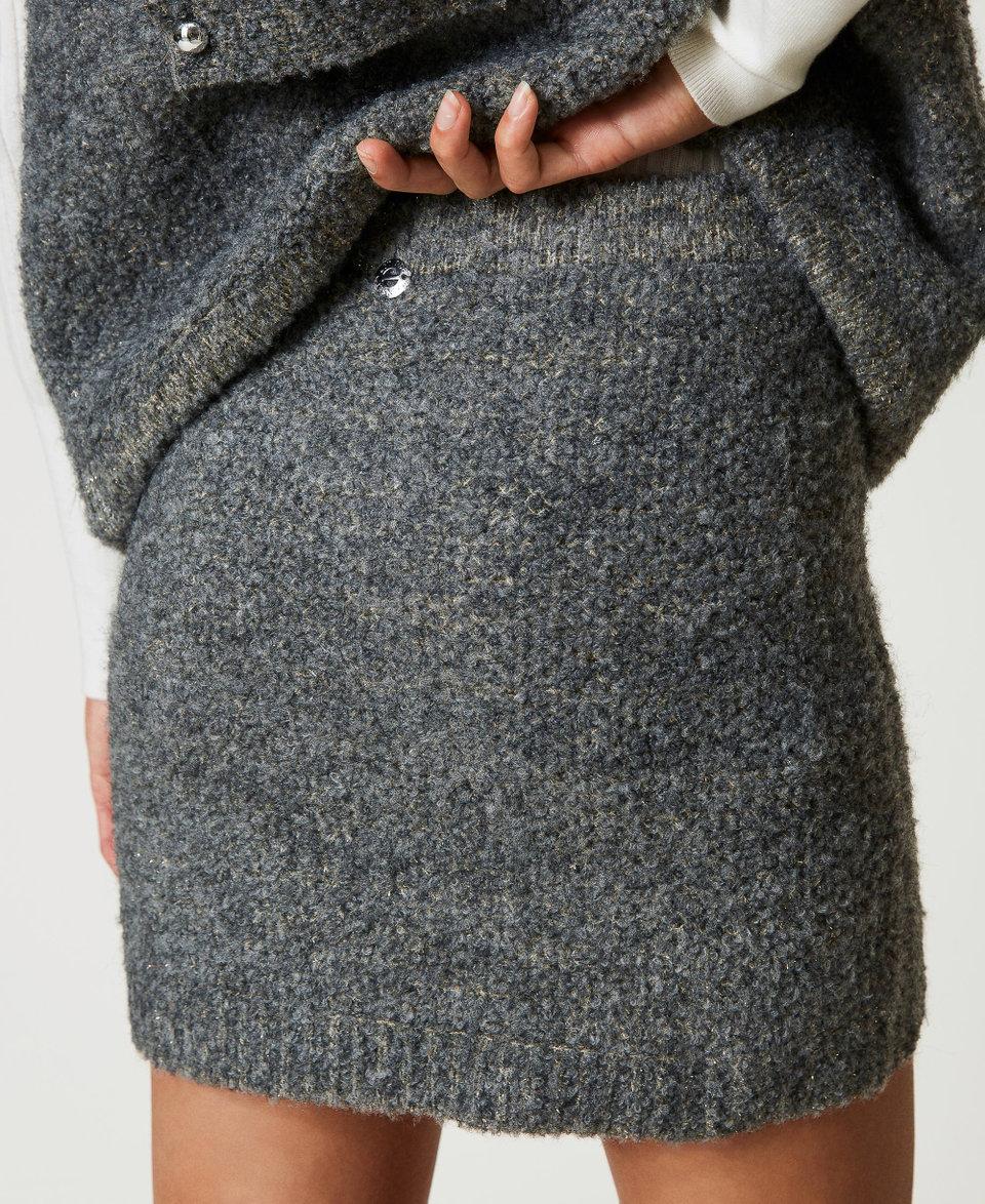 Twin Set Minigonna in maglia bouclé riciclata Economico