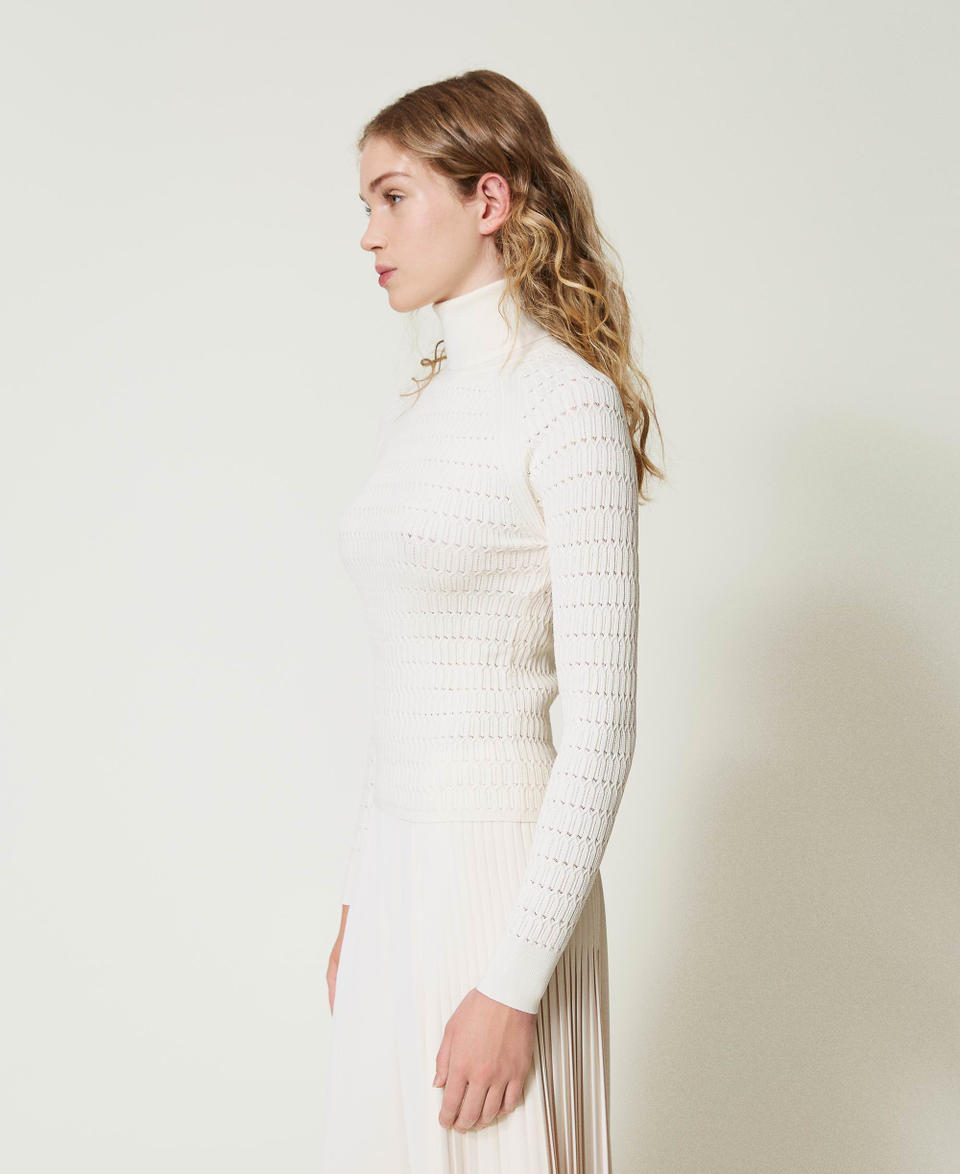 Twin Set Maglia fitted a collo alto Vendita Calda